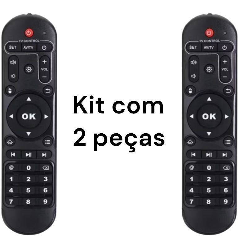 kit com 2 peças Controle Para Tv Extremo Revolution SKY-9151 em Oferta na Shopee
