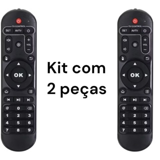 kit com 2 peças Controle Para Tv Extremo Revolution SKY-9151 em Oferta na Shopee