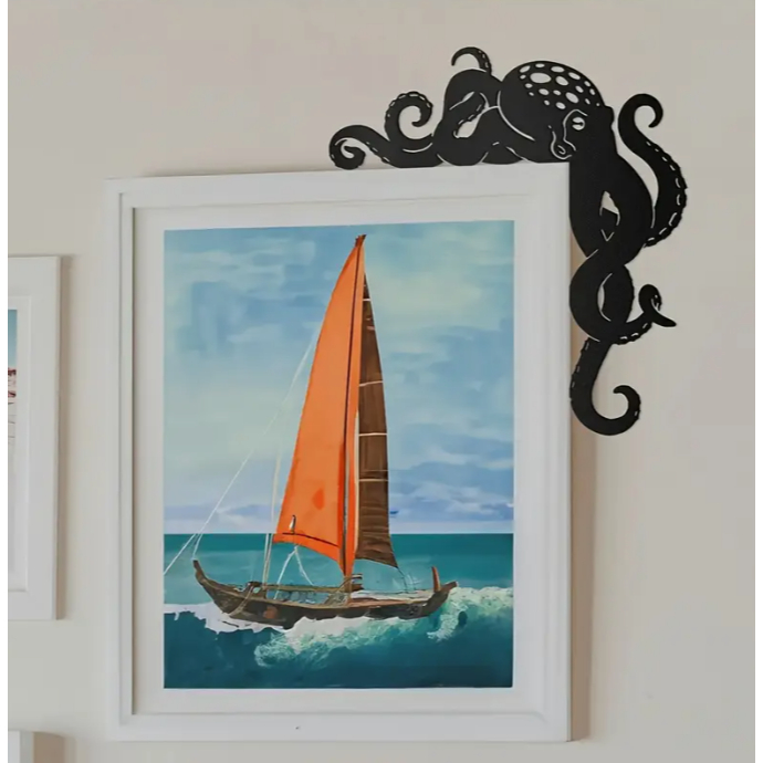 Decoração Canto de Porta POLVO/ Decoração Criativa Para Casa / Decoração Porta /Parede/Canto Porta