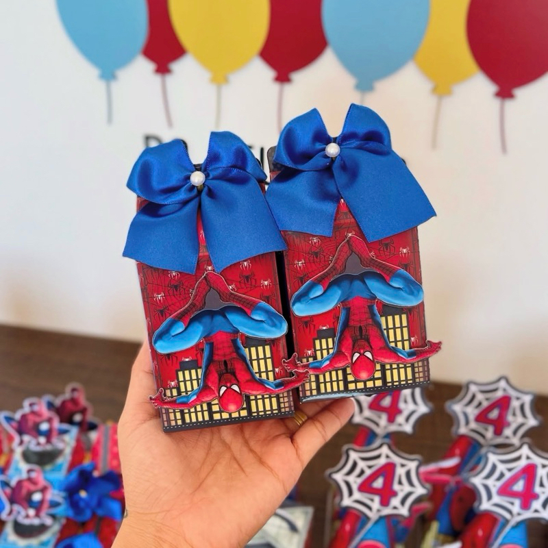 PEGUE E MONTE - Kit Festa Personalizados homem aranha | Lembrancinhas de aniversário | Caixinhas para festa