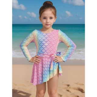 Maiô Infantil Com Saída Saia Menina Biquíni Proteção Solar UV em Oferta na Shopee