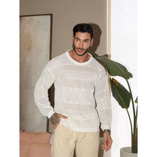 Sueter Masculino blusa detalhes de outono inverno alta qualidade chic em Oferta na Shopee