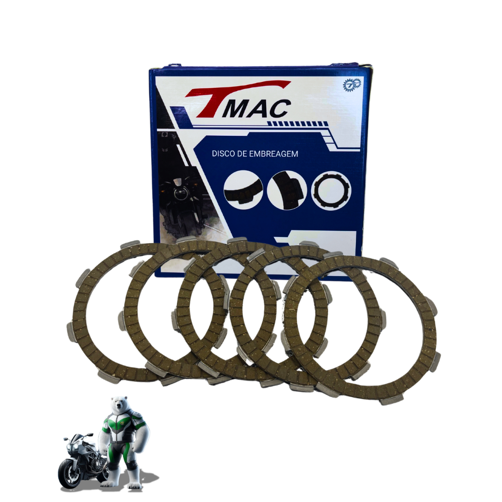 Disco de Embreagem Cg Titan 125 Today Cargo Titan 125 kS Es Esd Nxr 125 Bros 5 Discos em Oferta na Shopee