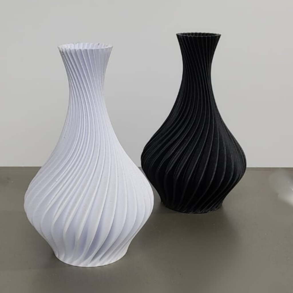 Vaso Decorativo em Espiral Kit 2 Unidades em Oferta na Shopee