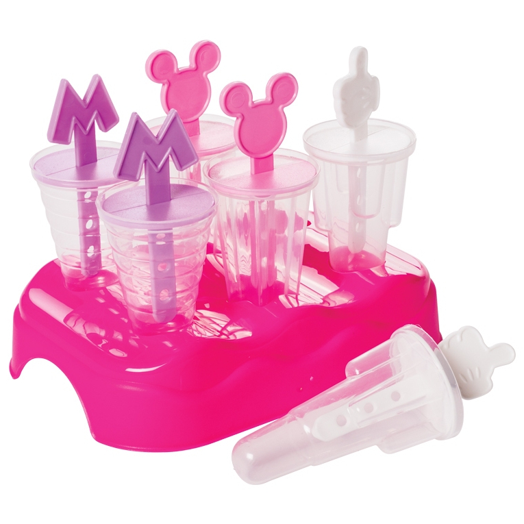 Kit 6 Forma de Sorvete Disney Minnie Para Picolé - Rosa