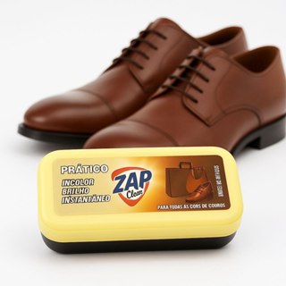 Esponja Zap Clean Restaura Brilho Couro Sapato Bolsa Pratico em Oferta na Shopee