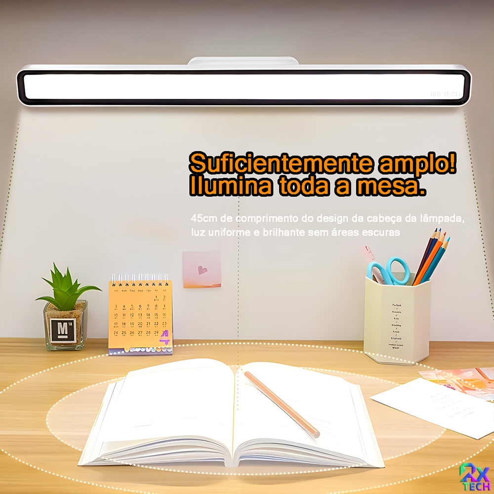Luminária De Mesa LED Luz Recarregável Touch Haste Flexível Lâmpada De Estudo Sem Fio Usb