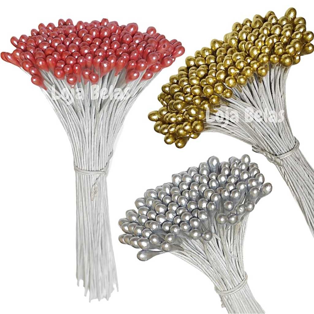 Pistilo para Flores Artesanais 100 Unidades em Oferta na Shopee