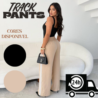 Calça Pantalona duna com listras laterias TrackPants em Oferta na Shopee