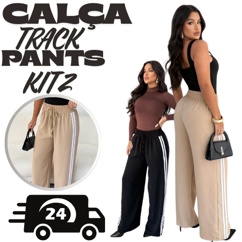 Kit 2 Calça Pantalona duna com listras laterias TrackPants em Oferta na Shopee