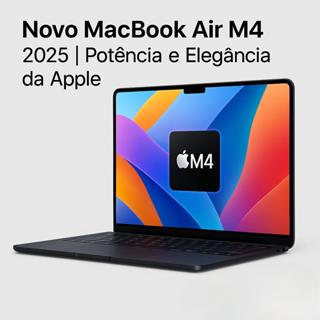 MacBook Air Apple chip M4, CPU de 10-Core, Tela Retina 13,6 pol, com 16GB memória SSD em Oferta na Shopee