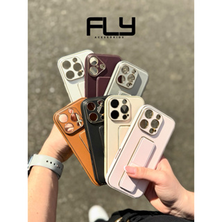 Capa tipo couro capinha com Suporte para dedo para apoio para linha 11/12/13/16/6promax/15 em Oferta na Shopee