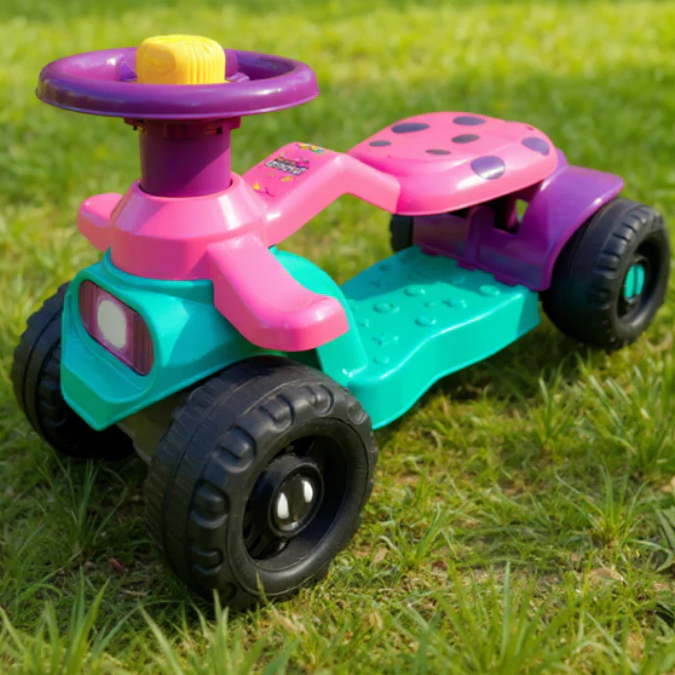 Andador Gira Gira Menina Rosa 1 a 3 anos Até 16kg Freio Volante Buzina - Cert. Inmetro Queen Shop em Oferta na Shopee