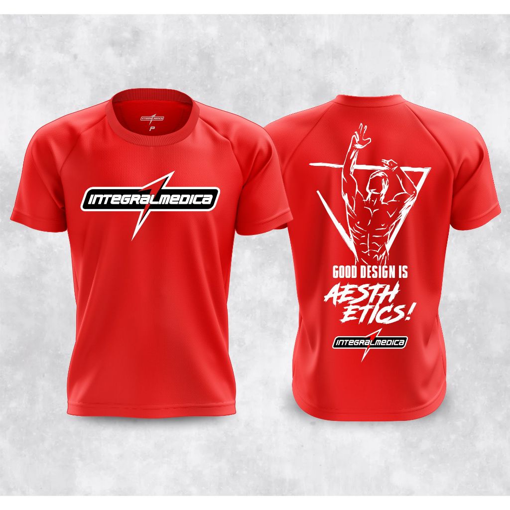 Camisa Dry Fit Integralmedica - Preta, Branca e Vermelha - Academia em Oferta na Shopee