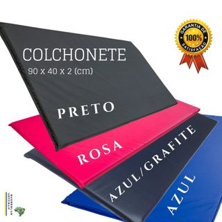 colchonete 90x45X2,5 -90X40X2 & (3cm) - exercícios físicos, academia, ginastica, pet,  yo…