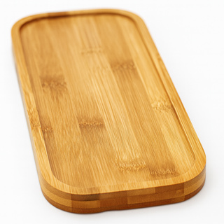 Bandeja Bambu Retangular 32x14cm Multiuso Para Café Lavabo Decoração Tuut em Oferta na Shopee