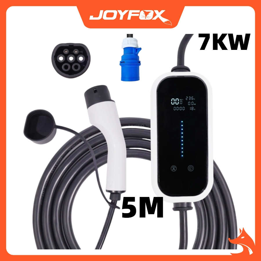Carregador Carro Elétrico Portátil 7kw 110v/220v 32a Cabo 5m em Oferta na Shopee