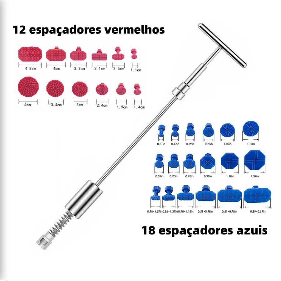 Mini Repuxadeira Dinamica Martelinho De Ouro Com 30 Ventosas em Oferta na Shopee