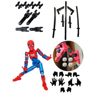 Boneco Articulado Dummy 13 Homem-Aranha Azul e Vermelho Simbionte Venom em Oferta na Shopee