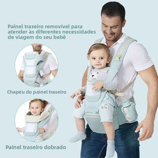 Canguru Banco De Cintura Para Bebê Pode Acomodar Banquinho Abraço Dianteiro E Traseiro De Uso Duplo Segurar Artefato De em Oferta na Shopee