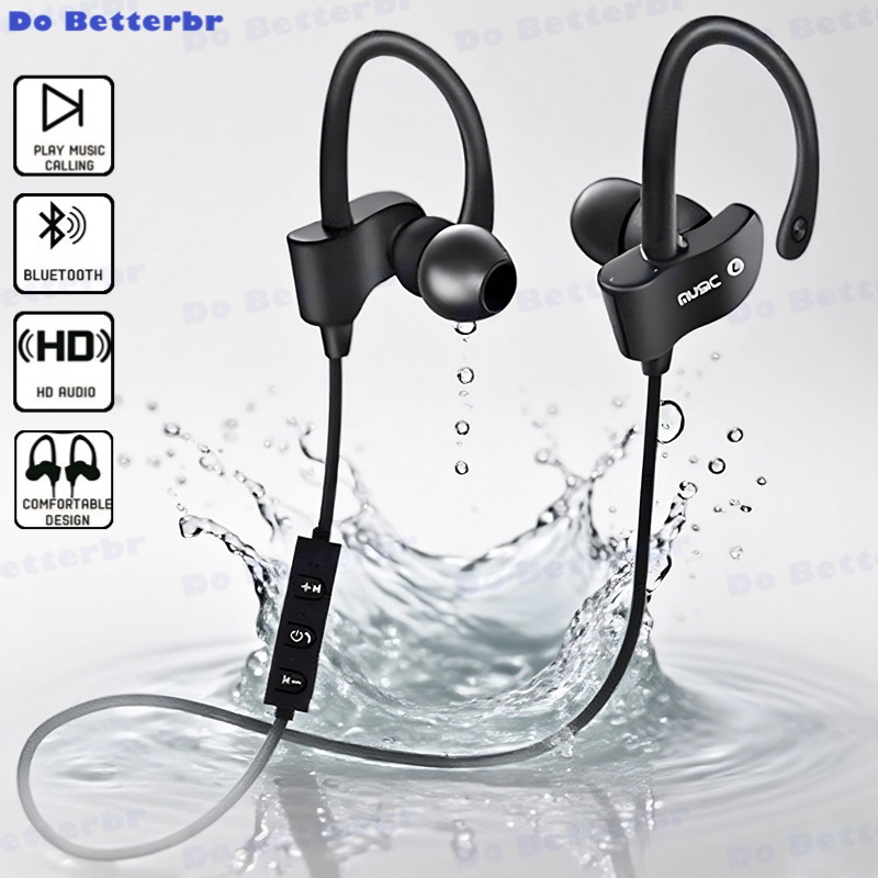 Fone De Ouvido Sem Fio Bluetooth Gancho Da Orelha headset Esportes Música Jogo hands-free Para Todos Os smartphones