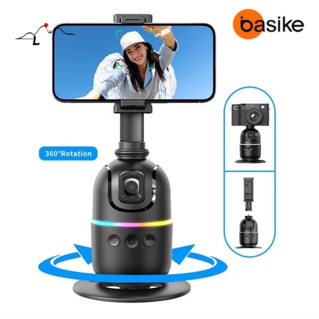 Basike Estabilizador Gimbal Smartphone 360° Rastreamento Inteligente Rosto AI Controle Inteligente