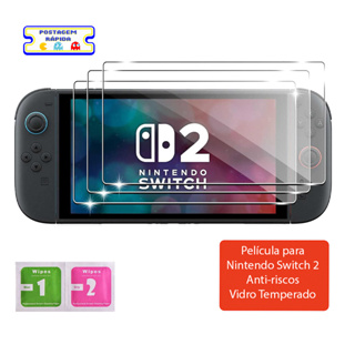 Película de Vidro Temperado Nintendo Switch 2 – Anti-Risco, Alta Resistência em Oferta na Shopee