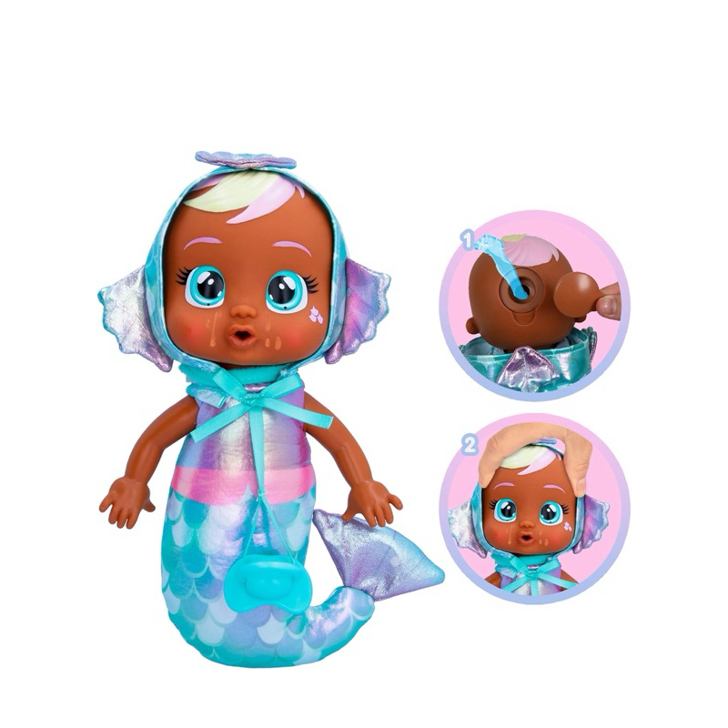 Boneca cry baby - Cry Babies Tiny Cuddles Mermaids collection USADA