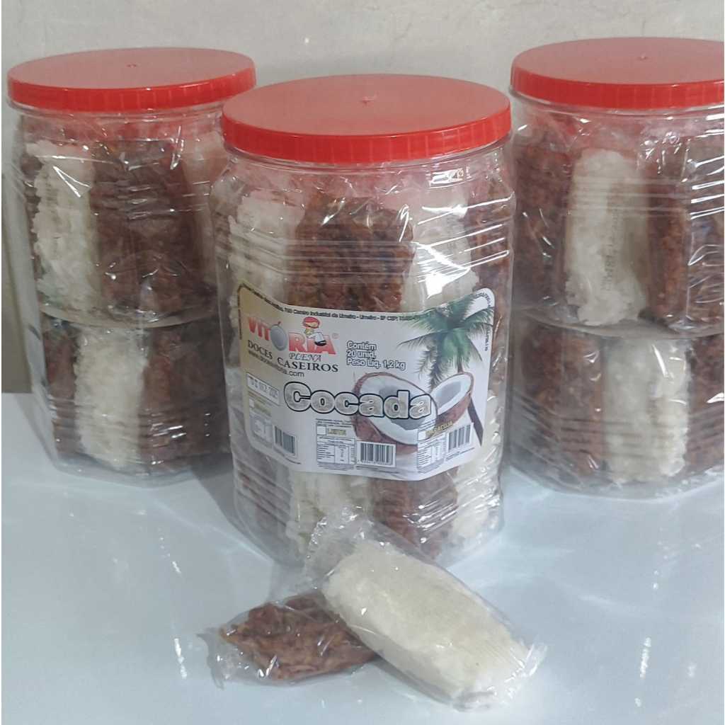 kit cocada Branca e Queimada , 40 cocada por apenas R$ 77,80