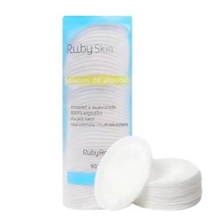 50 Discos De Algodão Para Limpeza Facial Skincare  Ruby Rose HB332 em Oferta na Shopee