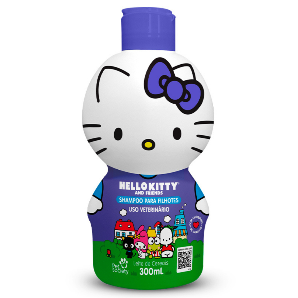 Pet Society Hello Kitty Shampoo Filhotes 300ml