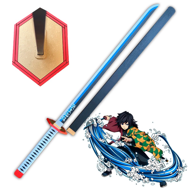 Brinquedo Nichirin do Tomioka Giyu Demon Slayer 95cm Cosplayer em Oferta na Shopee