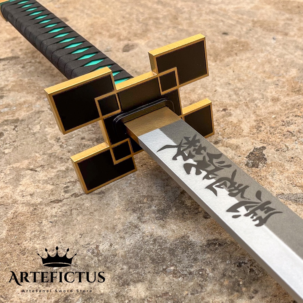 Brinquedo Nichirin do Muichiro Tokito Demon Slayer 95cm Cosplayer