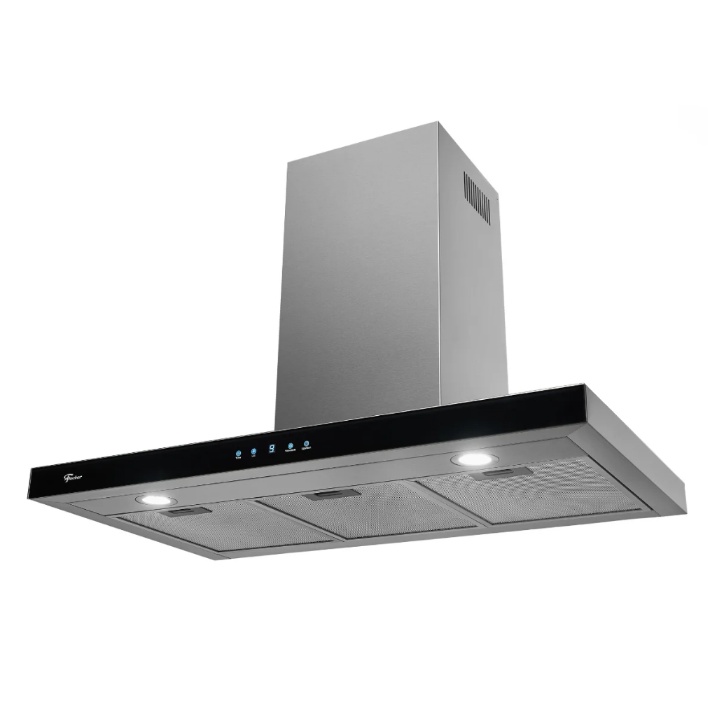 Coifa de Parede Digital Touch Infinity 90Cm 220V Preto Inox Fischer