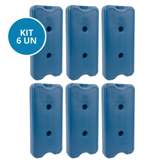 Kit 6 Placa Gelo Gel Artificial Reutilizável Rígido 1000ml Gelotech Transporte Alimentos Bebidas em Oferta na Shopee