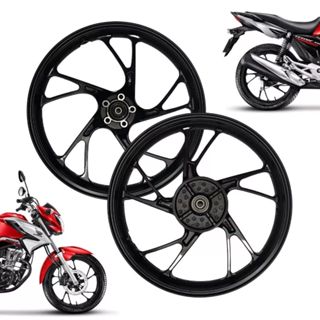 Par Roda Liga Leve Rolamento Titan 160 Fan 160 Preto A Disco Lona Alumínio em Oferta na Shopee