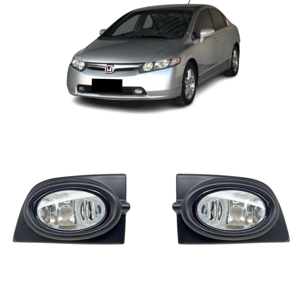 Farol de Milha Neblina Civic 2007 2008 em Oferta na Shopee