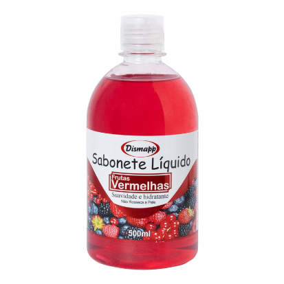 Sabonete Líquido Dismapp 500ml Sem Válvula Frutas Vermelhas