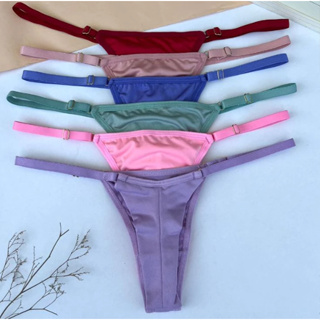 KIT Calcinhas Fio Duplo com Regulagem Microfibra Fio Dental Tanga em Oferta na Shopee