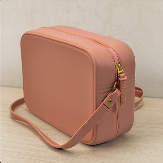 Bolsa Feminina Bolsa de Ombro Bolsinha Lisa Moda Mulher Transversal Com Alça Promoção Envio Imediato
