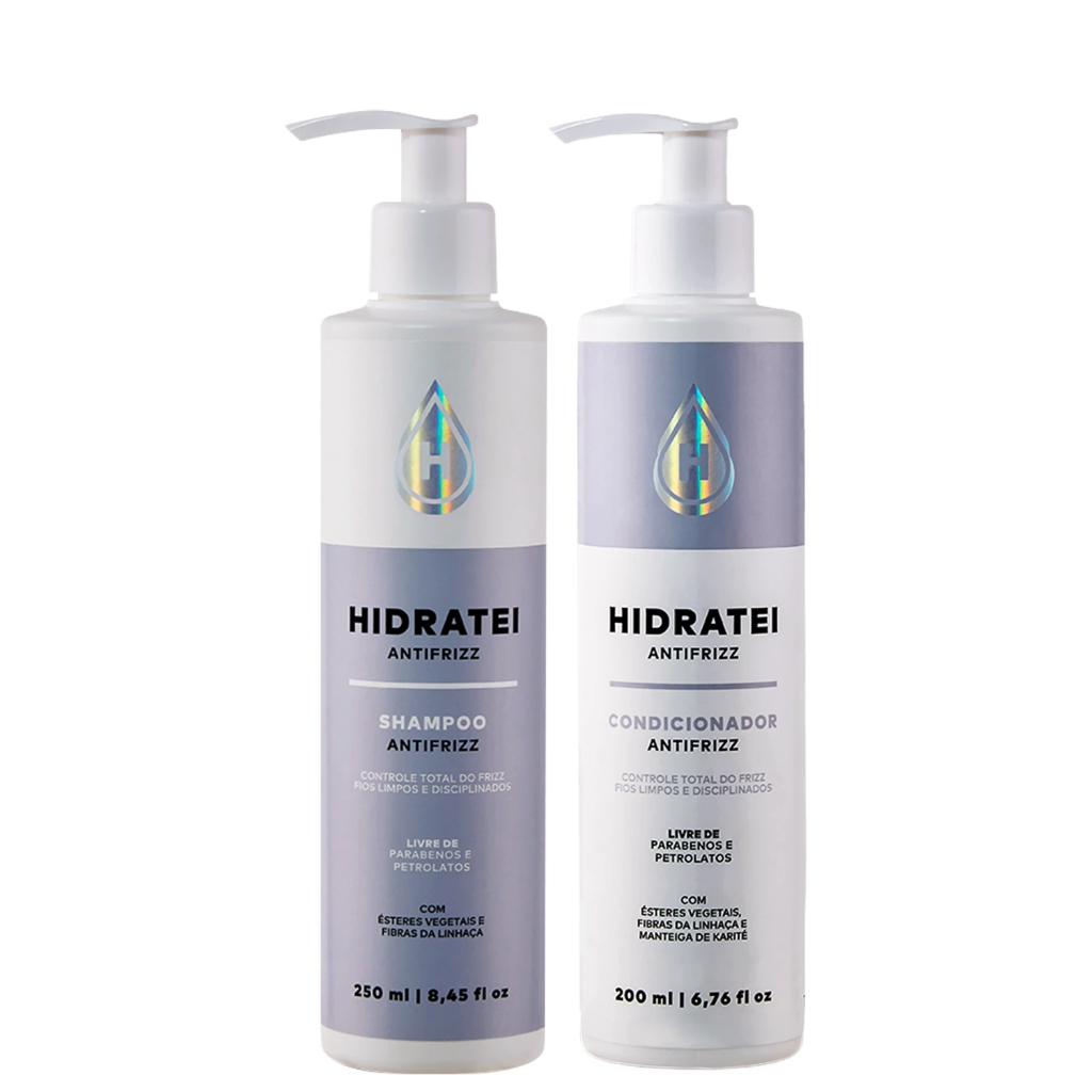 Hidratei Kit AntiFrizz Shampoo 250ml + Cond 200ml
