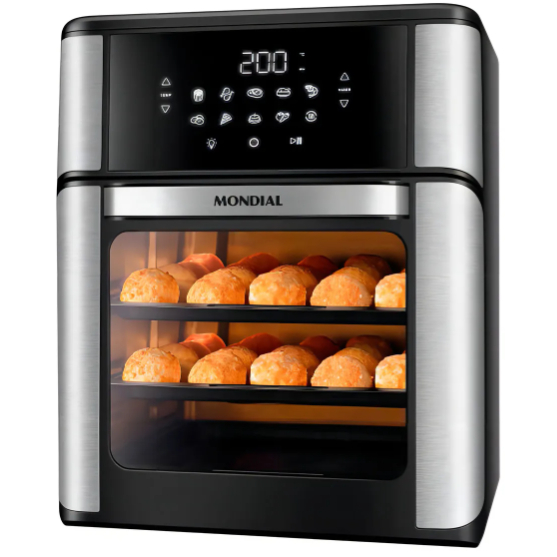 Fritadeira Air Fryer Forno Oven 12L, Mondial, 2000W - AFON-12L-BI