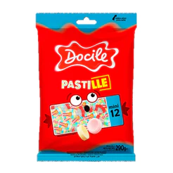 Pastilha Mini 12 Sortida 50 Unidades 290g Docile