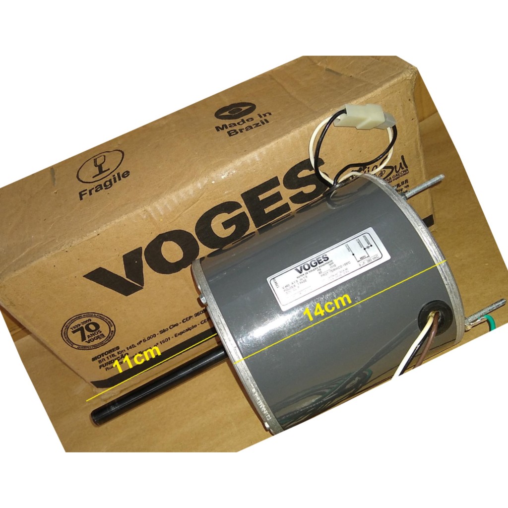 Motor de Indução Monofásico Voges 460vac 1/3 1110rpm