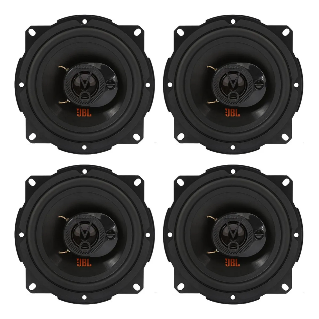 Kit 4 Falantes 5 Polegadas Jbl 5trfx55 Triaxial 220w 4 Ohms Cor Preto