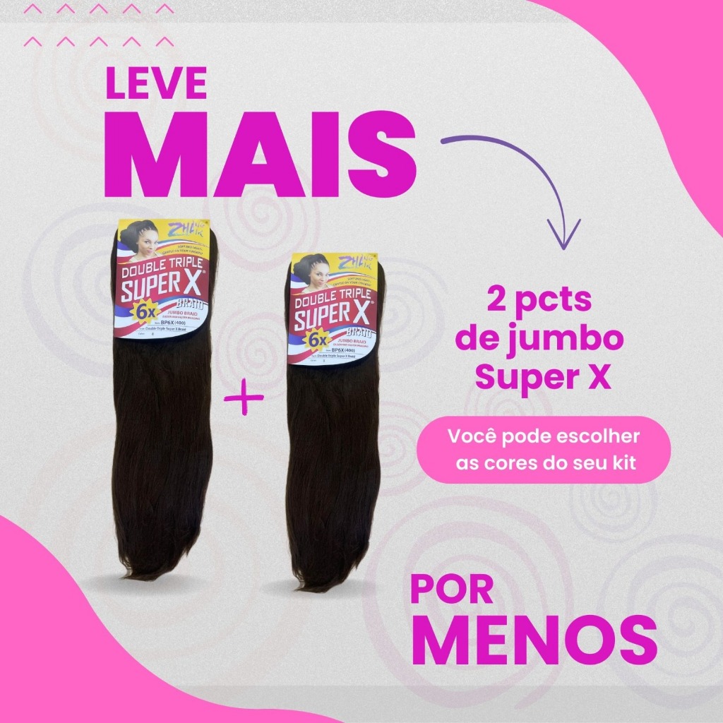 KIT 2 UNIDADES DE JUMBO SUPER X 400gr em Oferta na Shopee