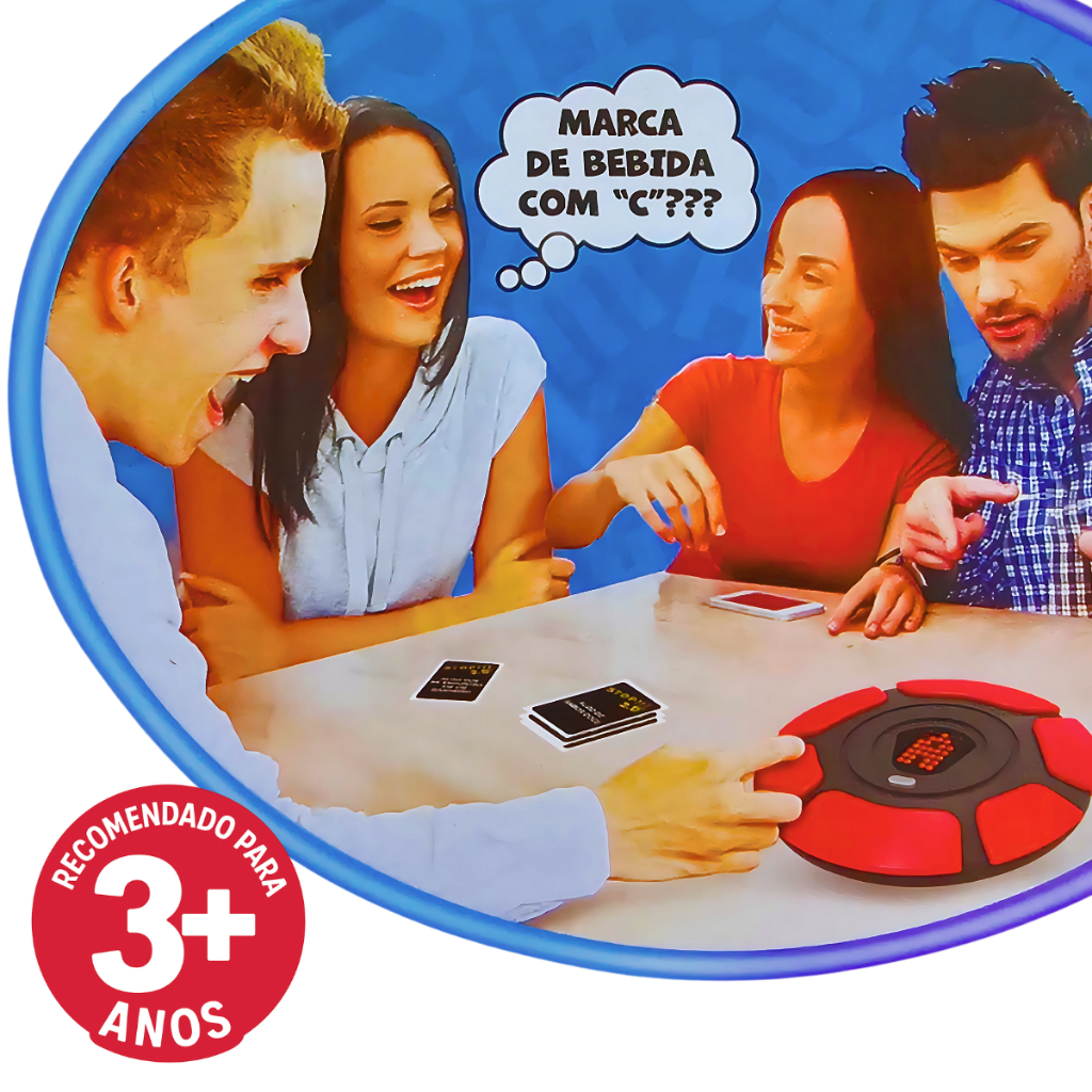 Jogo de Tabuleiro Stop 2.0 Eletrônico Caça Palavras para Família e Crianças · foto 2