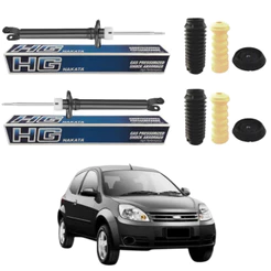 PAR AMORTECEDOR TRASEIRO FORD KA 2008 A 2010 NAKATA + KIT