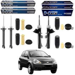 KIT 4 AMORTECEDOR FORD KA 2008 A 2010 ORIGINAL NAKATA + KITS