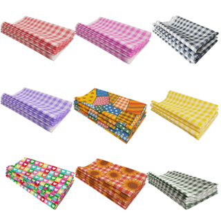 5 Toalhas De Mesa Tnt Xadrez Festa Decoracao - 70x70 Diversas Cores em Oferta na Shopee